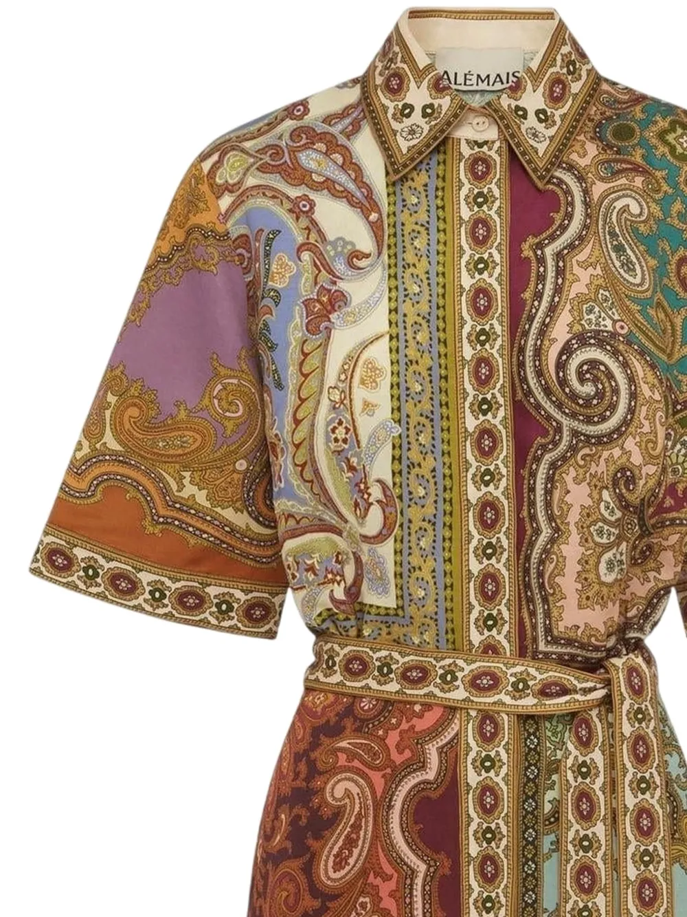 ALEMAIS Clemenza Spliced paisley-print mini dress | Day Dresses | Image 2