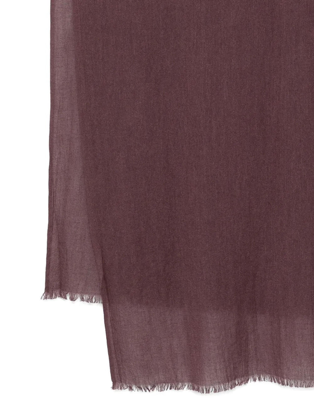 Yerse Johonson Frayed-edge Scarf In Red