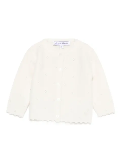 Tartine Et Chocolat scallop-hem cardigan