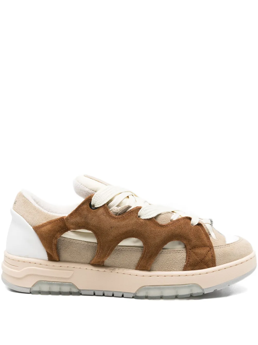 SANTHA panelled sneakers | Neutrals | Image 1