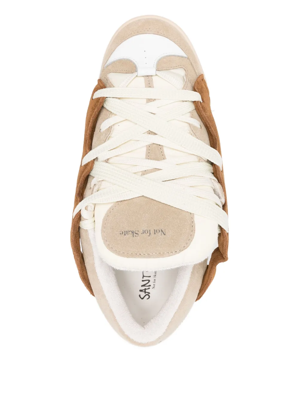 SANTHA Sneakers met vlakken Beige