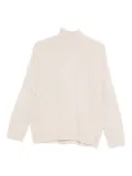 YERSE high-neck bobble-textured sweater - Neutrals