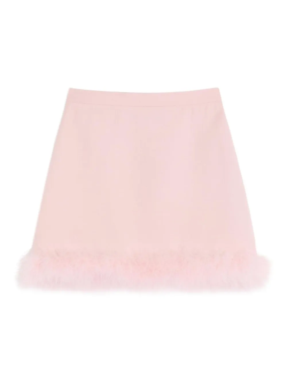 Valentino Garavani Mini-rok met veren afwerking - Roze