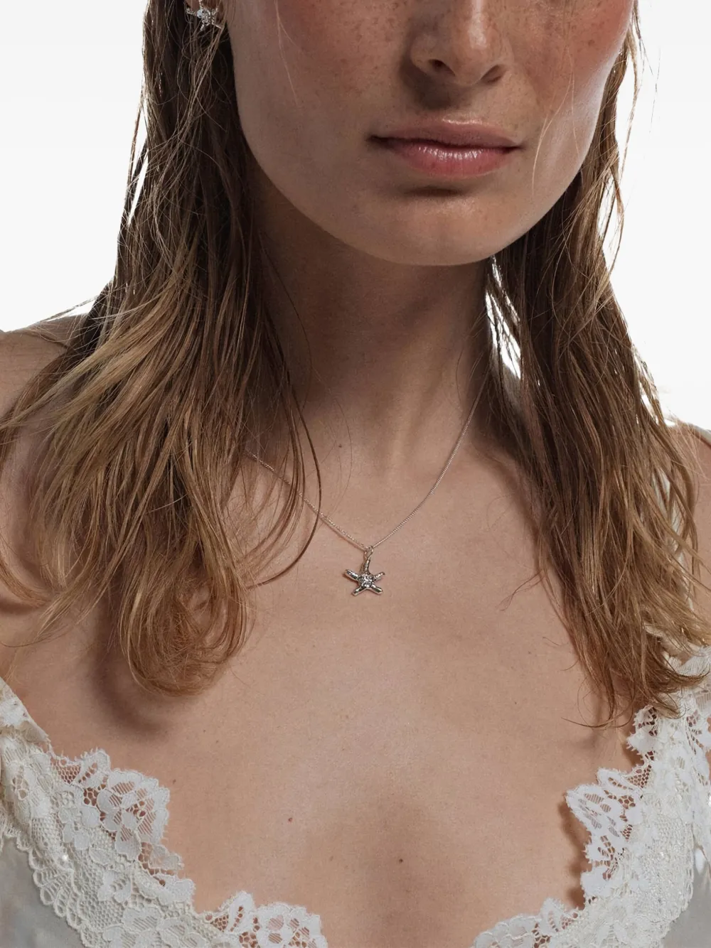 NO MORE Sea Star halsketting - Zilver