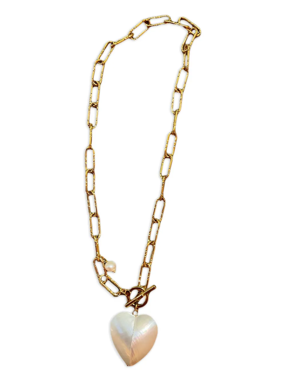Labelled Jewellery Shelley Heart-chain Necklace In Gold