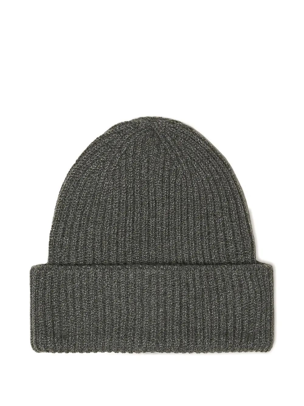 Fedeli Ribbed Cashmere Beanie Hat In Gray