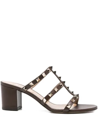 Valentino Garavani ロックスタッズ 60mm サンダル | ブラウン