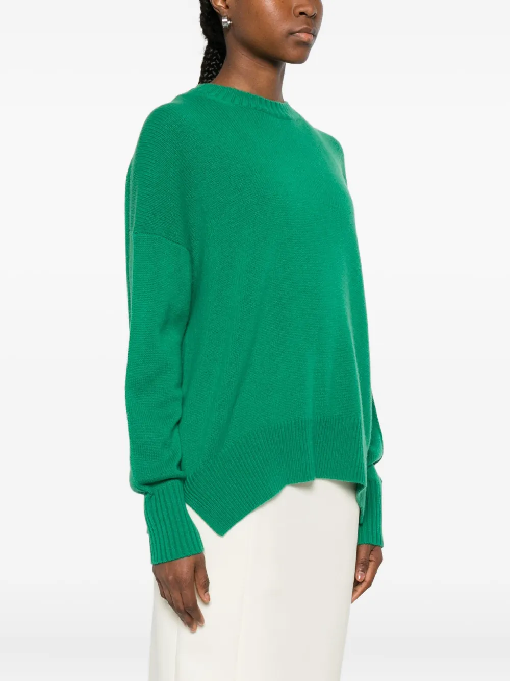 Allude Trui met ronde hals Groen