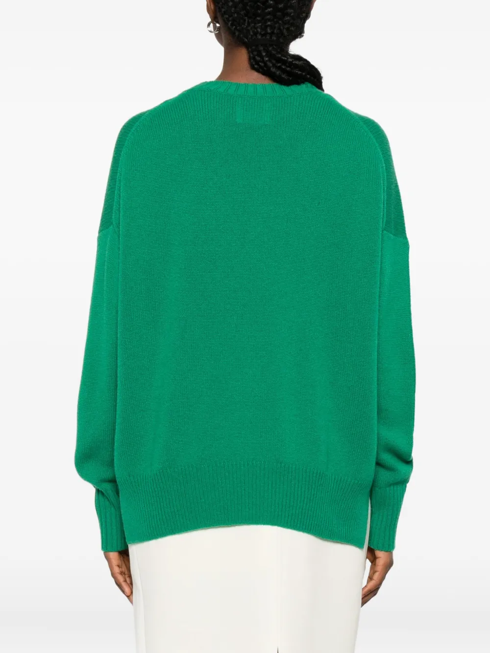 Allude Trui met ronde hals Groen