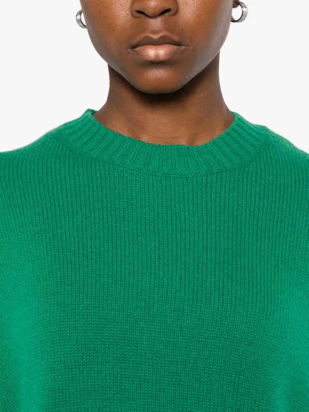 Allude Trui met ronde hals Groen