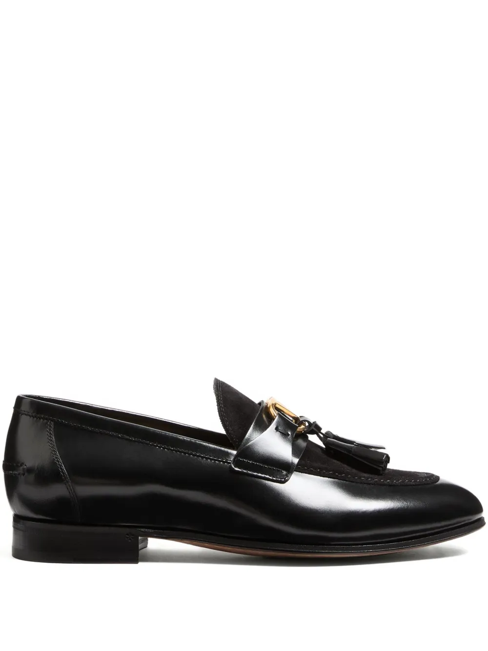 Valentino Garavani Vaniteux leren loafers Zwart