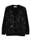 ERMANNO FIRENZE sequin-embellished cardigan - Black