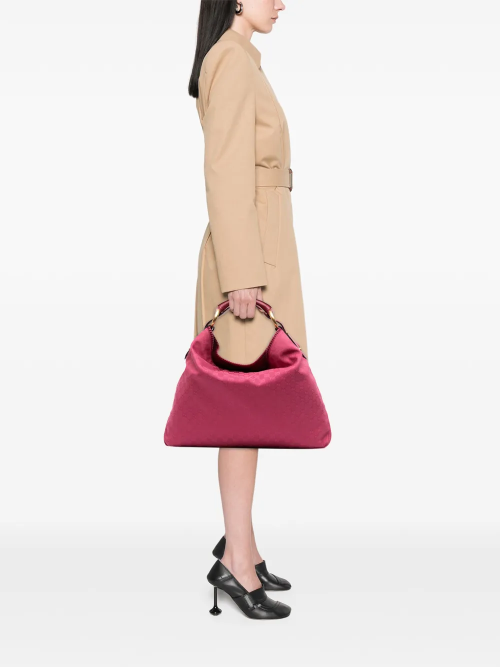 Gucci Pre-Owned 2000-2015 Large GG Canvas Horsebit hobo bag | Pre-Owned | Image 2