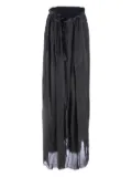 Phaedon Paris elastic-waistband skirt - Grey
