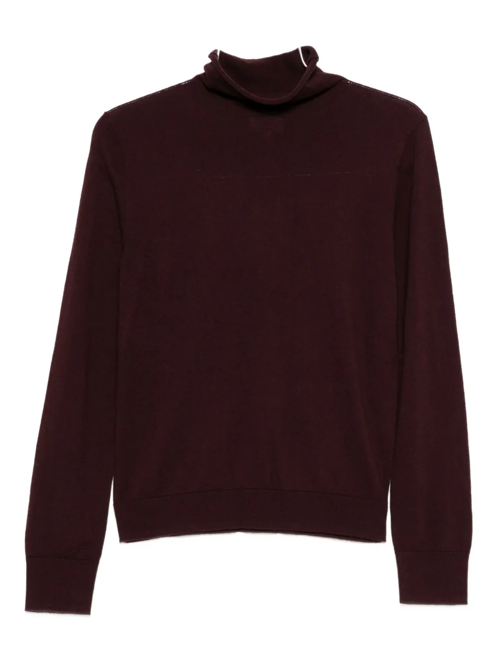 YERSE turtleneck long-sleeve sweater | Red | Image 1