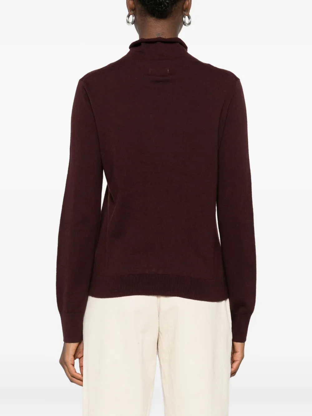 Yerse Turtleneck Long-sleeve Sweater In Brown