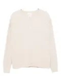KAMIYA logo-patch T-shirt - BEIGE