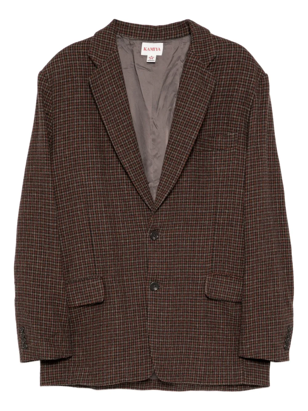 KAMIYA  blazer con aplique gráfico | marrón | Image 1