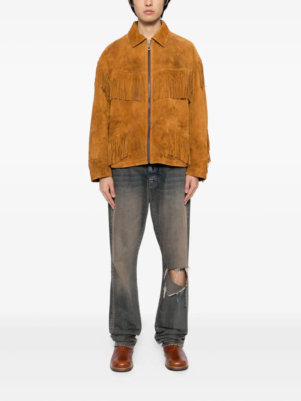 KAMIYA  fringed leather jacket | Leather Jackets | Image 2