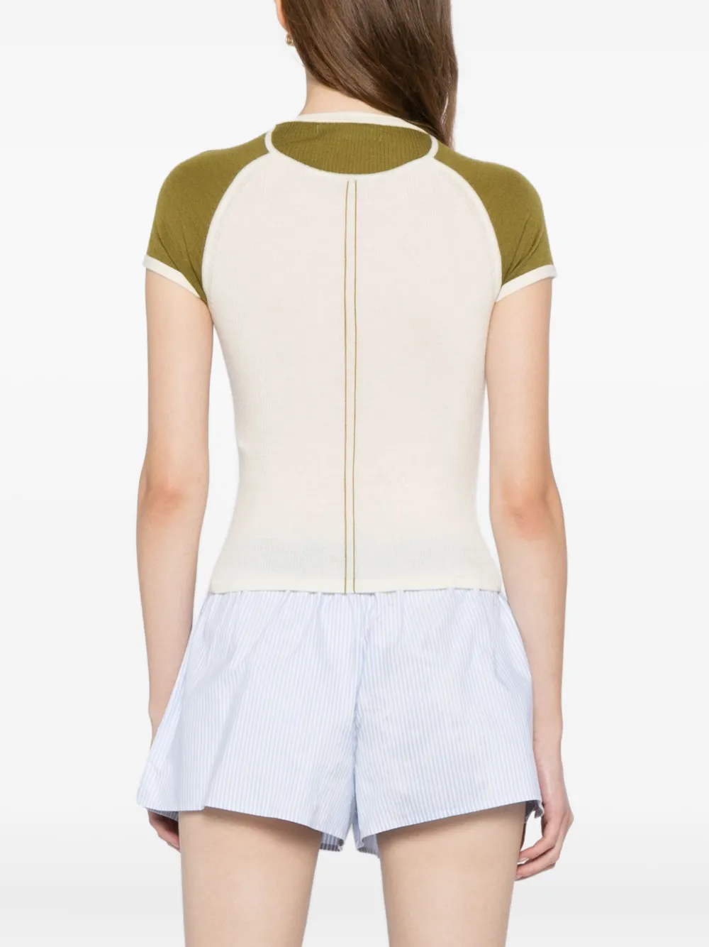 Cuddleup Raglan-sleeve Top In Green