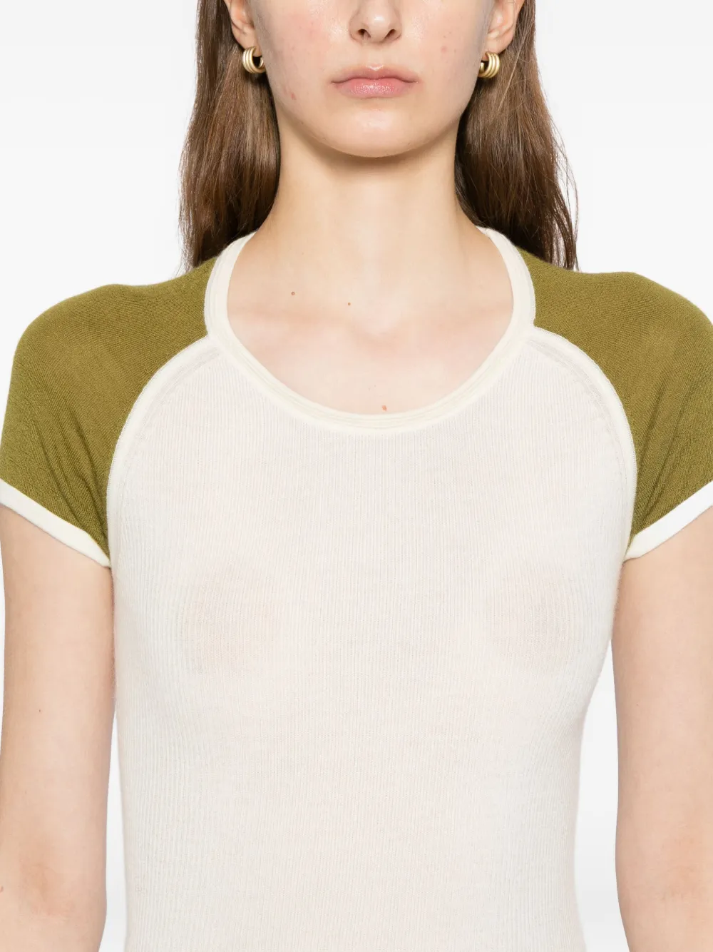 Cuddleup Raglan-sleeve Top In Green