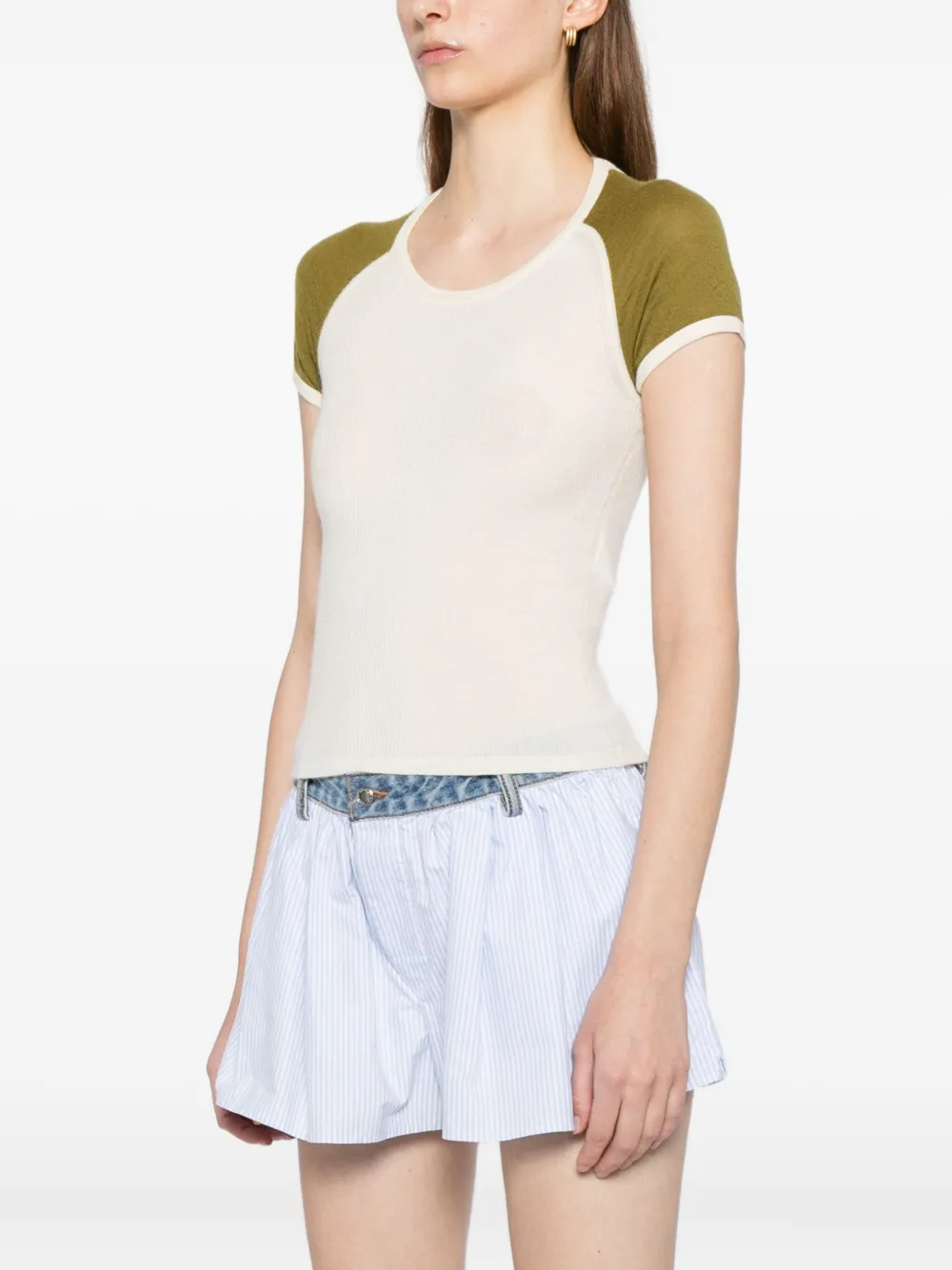 Cuddleup Raglan-sleeve Top In Green