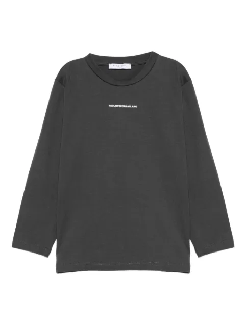 Paolo Pecora Kids logo-print long-sleeved T-shirt 