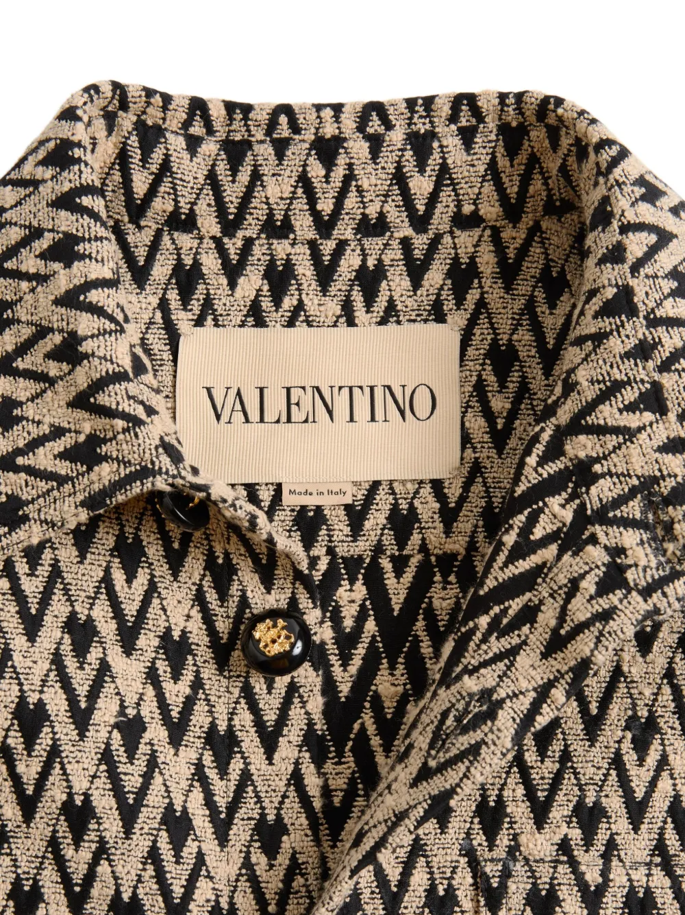 Valentino Garavani Hemdjacke mit Knopfverschluss - Nude