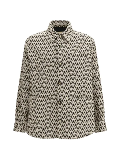 Valentino Garavani Toute La V jacquard button-fastening shirt jacket