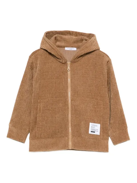 Paolo Pecora Kids ribbed zip-up hoodie 