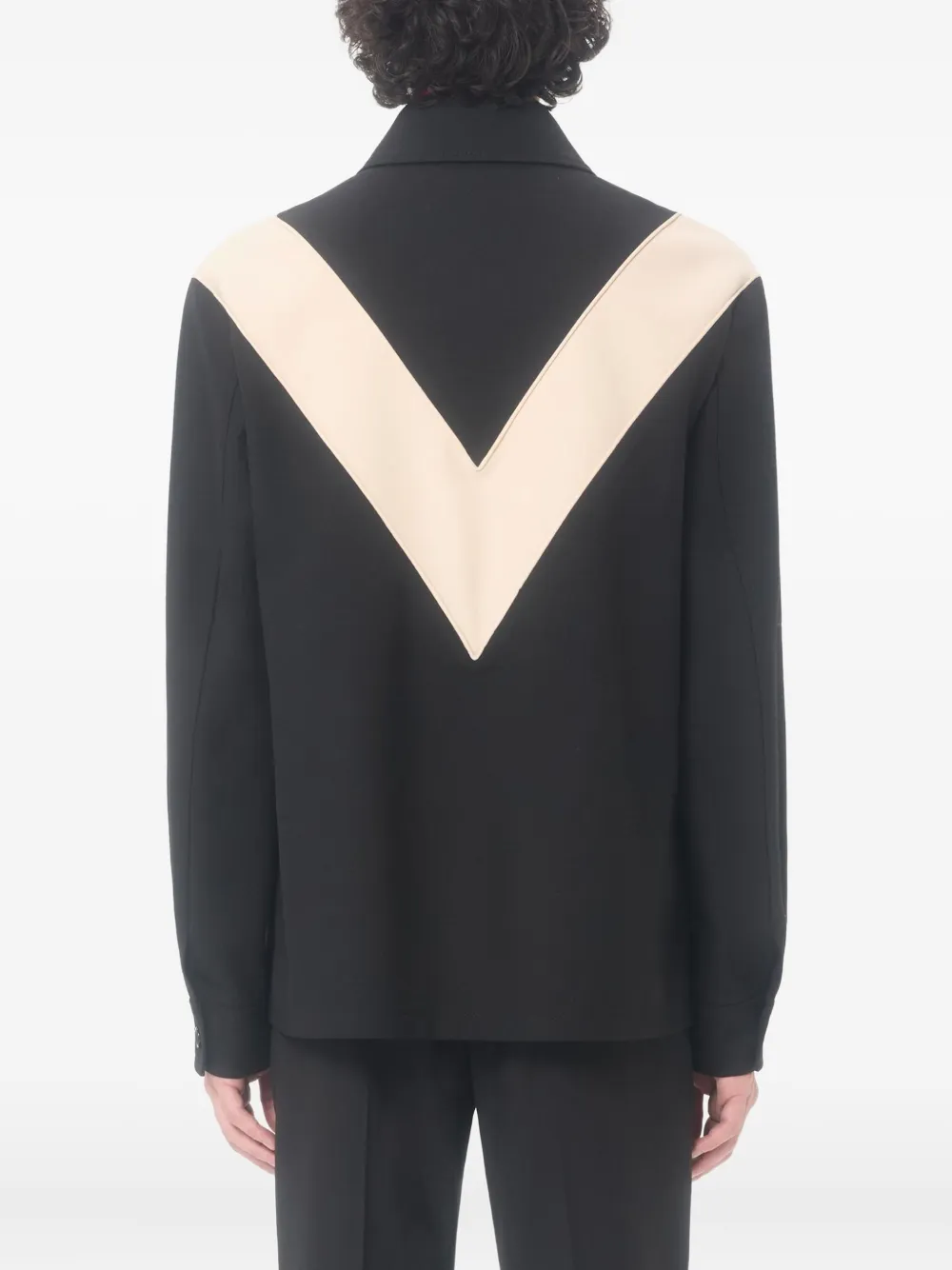 Valentino Garavani Shirtjack met logopatch Zwart