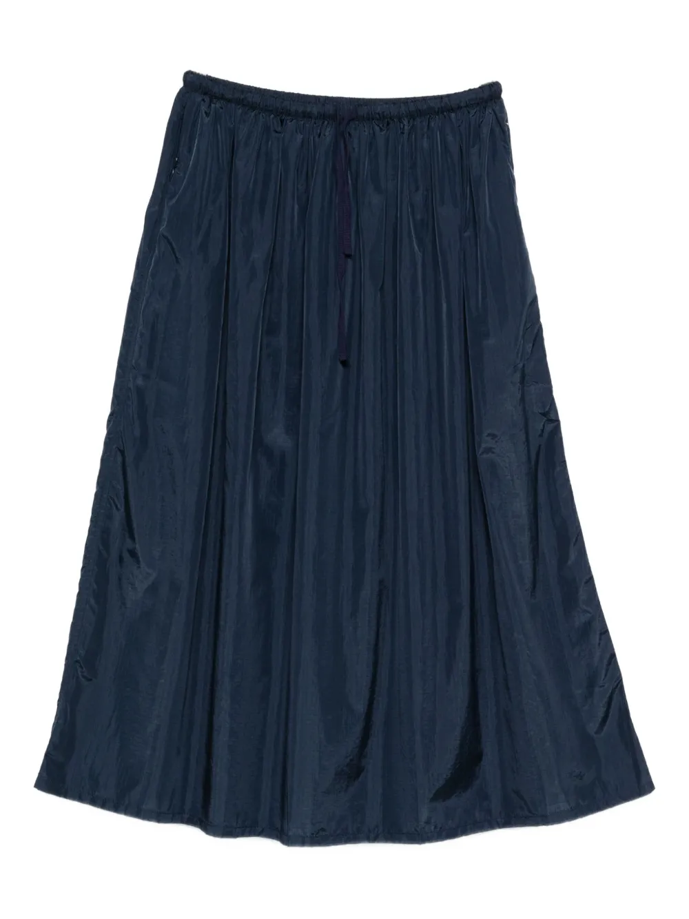 6397 Drawstring Midi Skirt In Blue