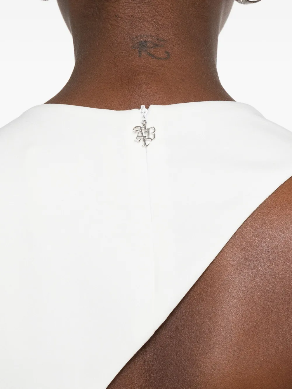 Aniye By Sleeveless Draped Mini Dress In White