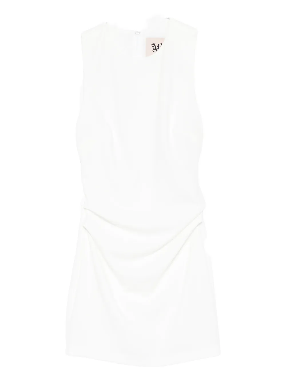 Aniye By Sleeveless Draped Mini Dress In White