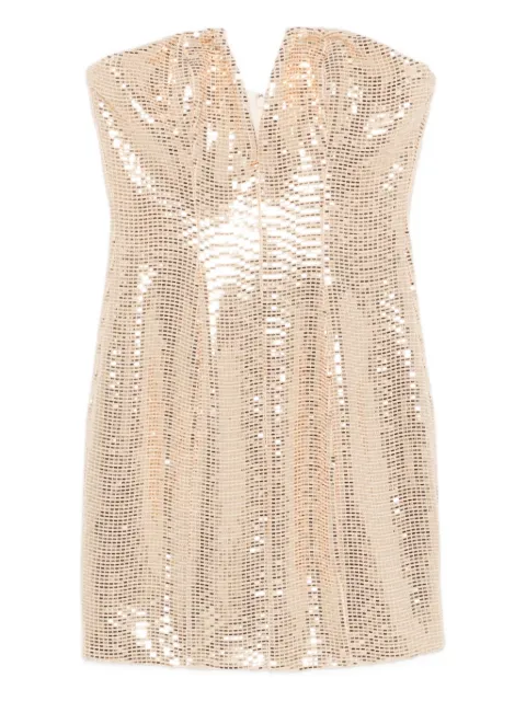 Aniye By sequin-embellished strapless mini dress