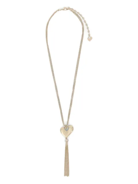 Genny heart and tassel-pendant necklace
