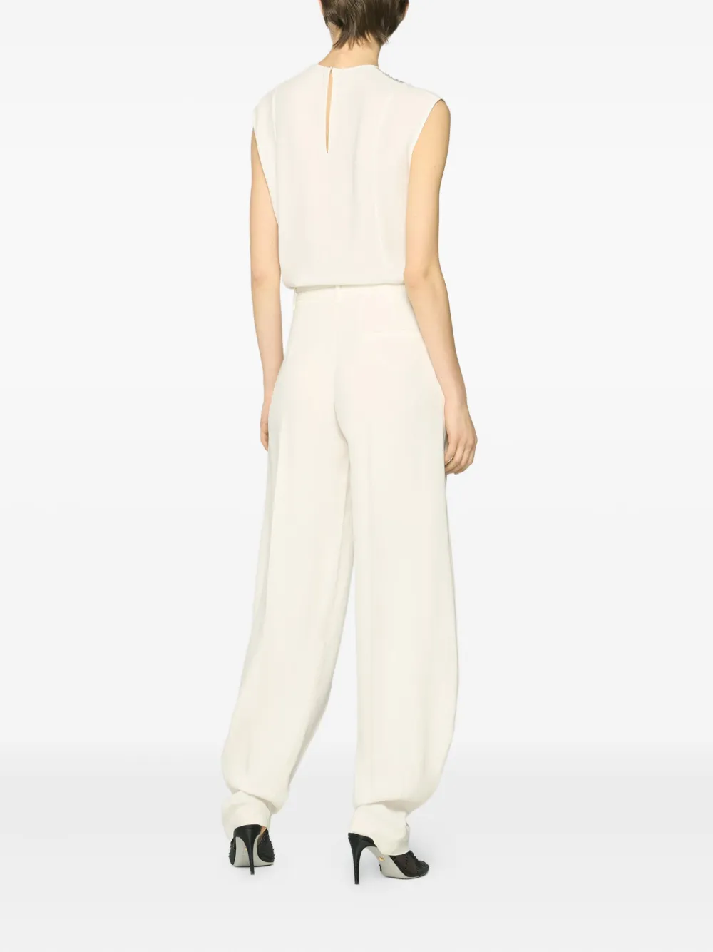 Genny Top verfraaid met pailletten Wit