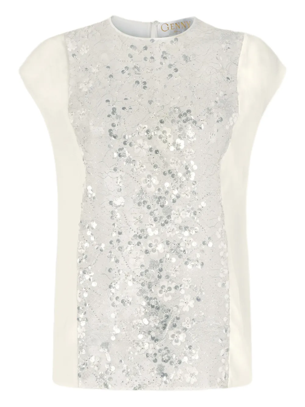 Genny sequin-embellished sleeveless top | White | Image 1