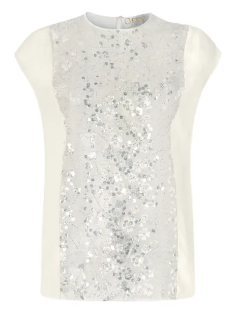 Genny sequin-embellished sleeveless top