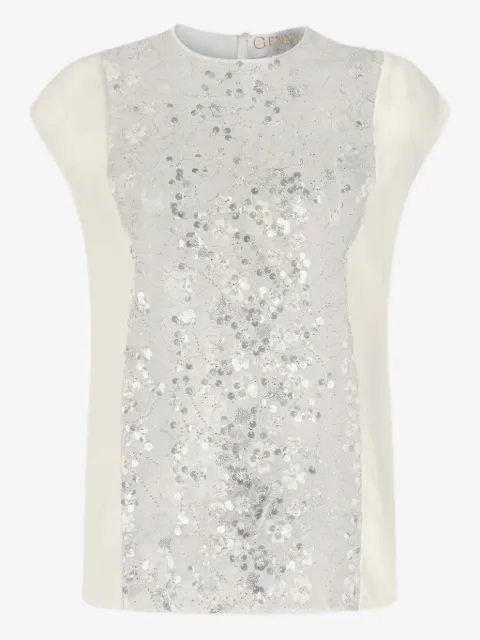 Genny sequin-embellished sleeveless top