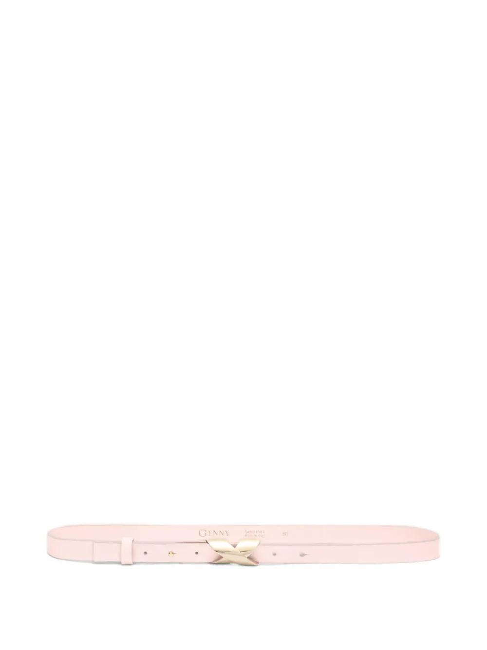 Genny X-buckle leather belt | Pink | Image 1