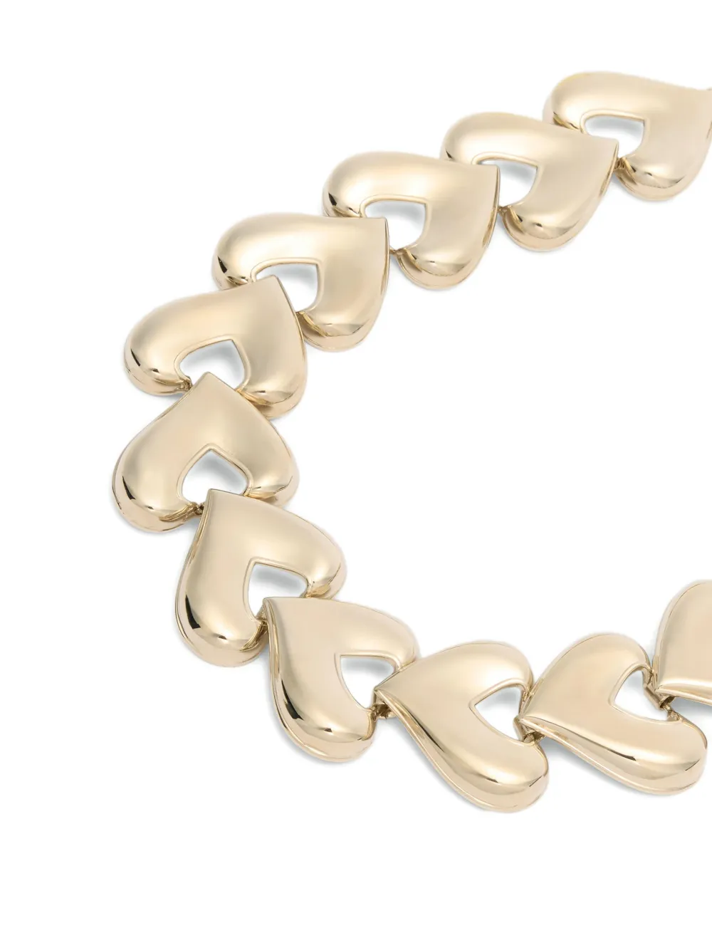 Genny Heart-links Necklace In Gold