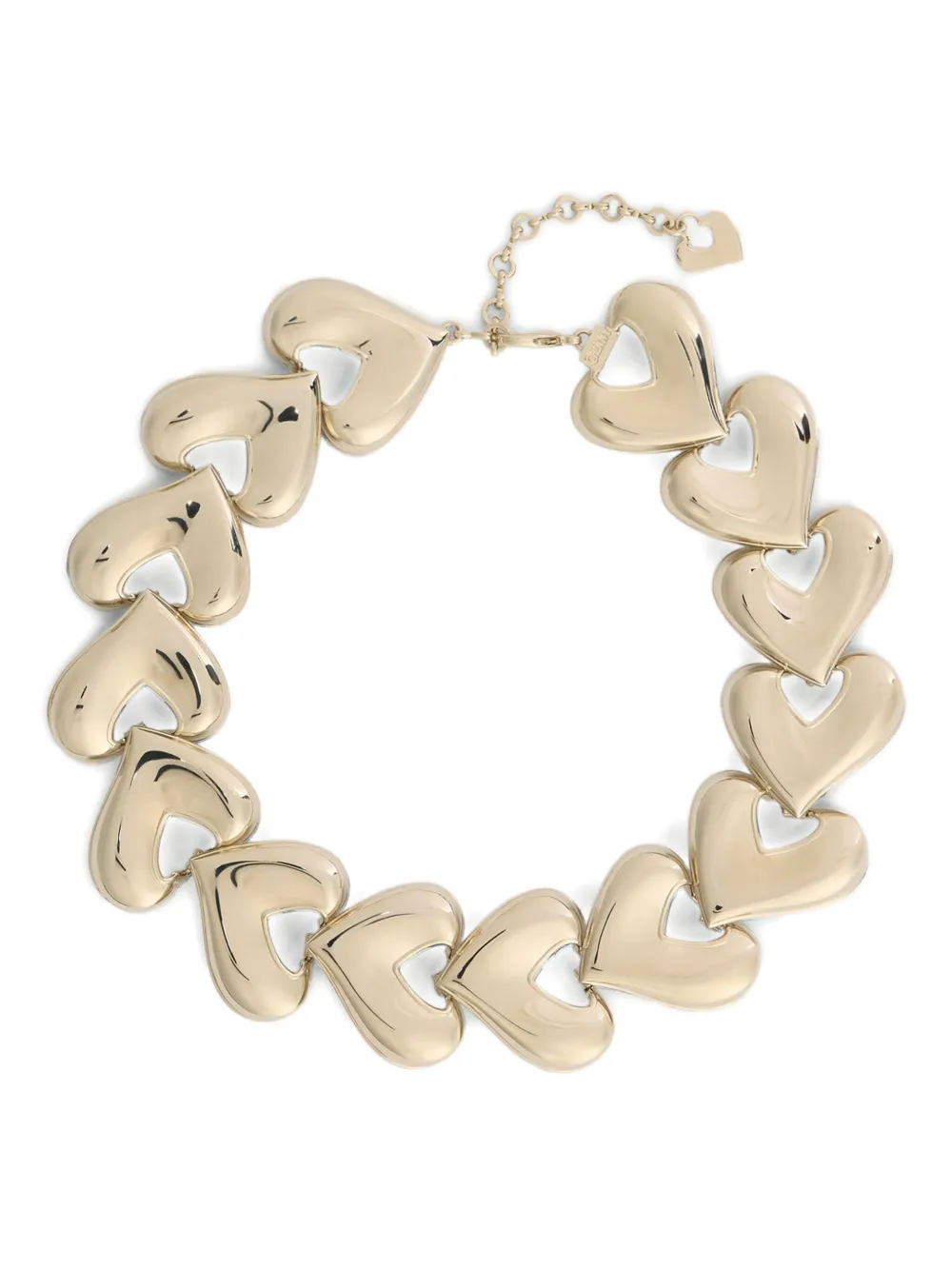 Genny Heart-links Necklace In Gold