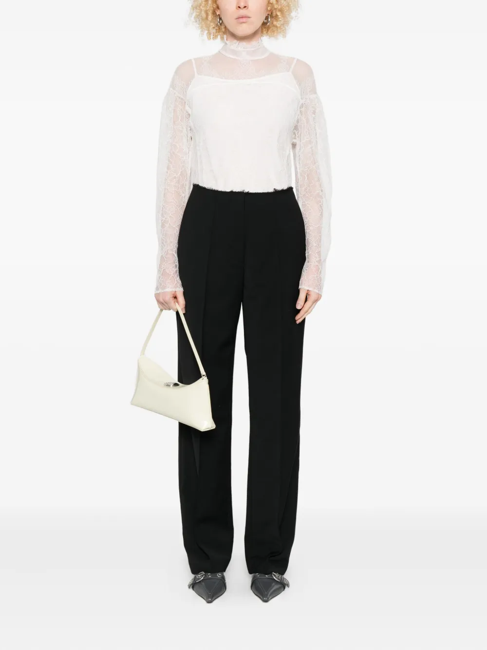 TWINSET Top met col - Wit