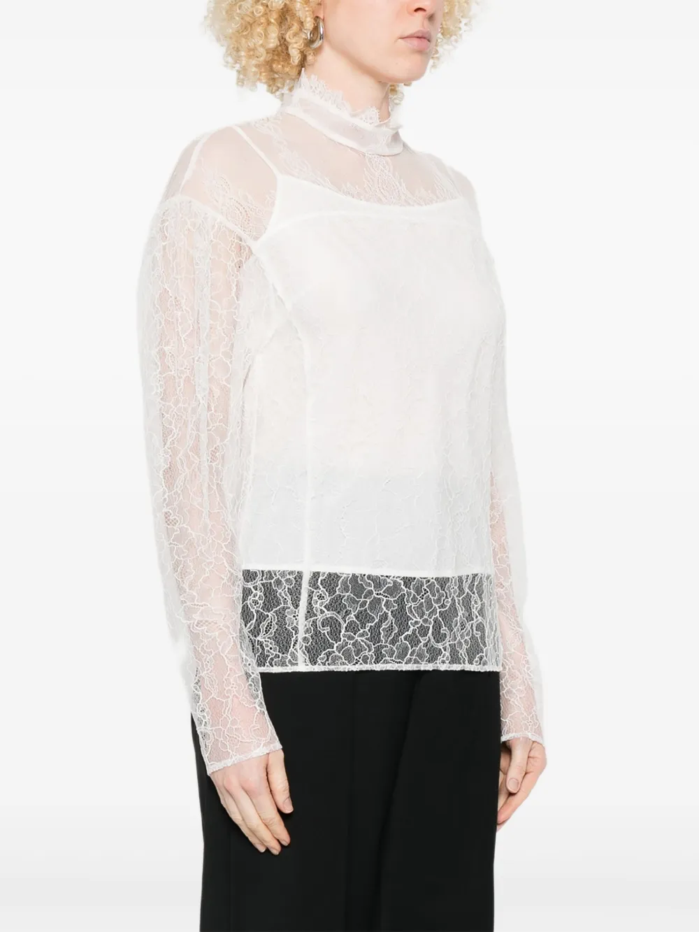 TWINSET Top met col Wit