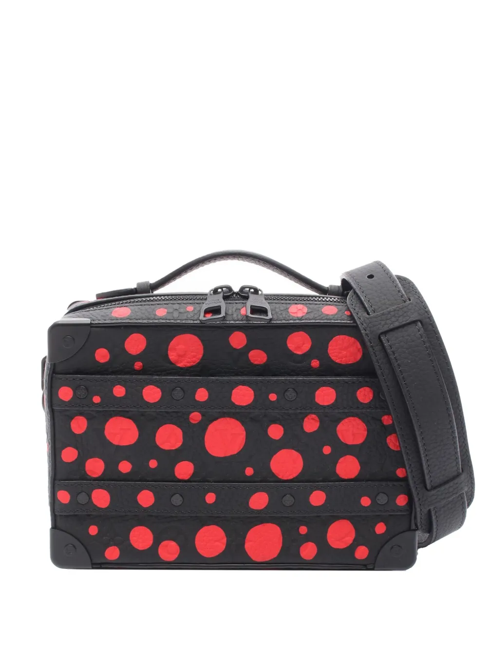 Louis Vuitton Pre-Owned 2021-2025 Yayoi Kusama Monogram Taurillon Handle Soft Trunk satchel | Black | Image 1