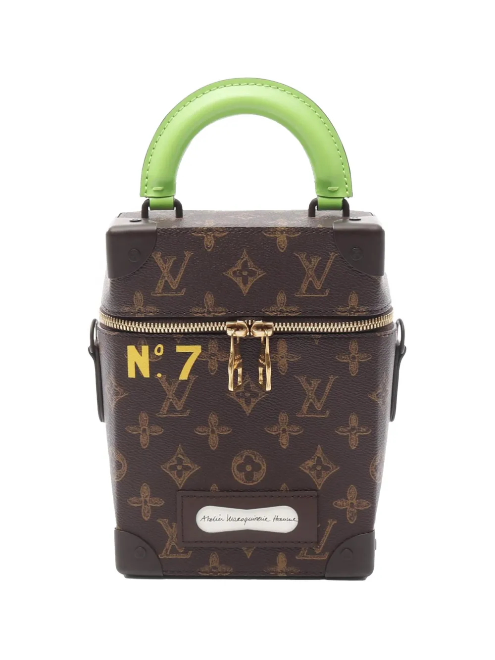 Louis Vuitton Pre-Owned 2021-2025 モノグラム ヴェルティカル ボックス トランク サッチェルバッグ - Louis Vuitton Pre-Owned 2021-2025 モノグラム ヴェルティカル ボックス トランク サッチェルバッグ -