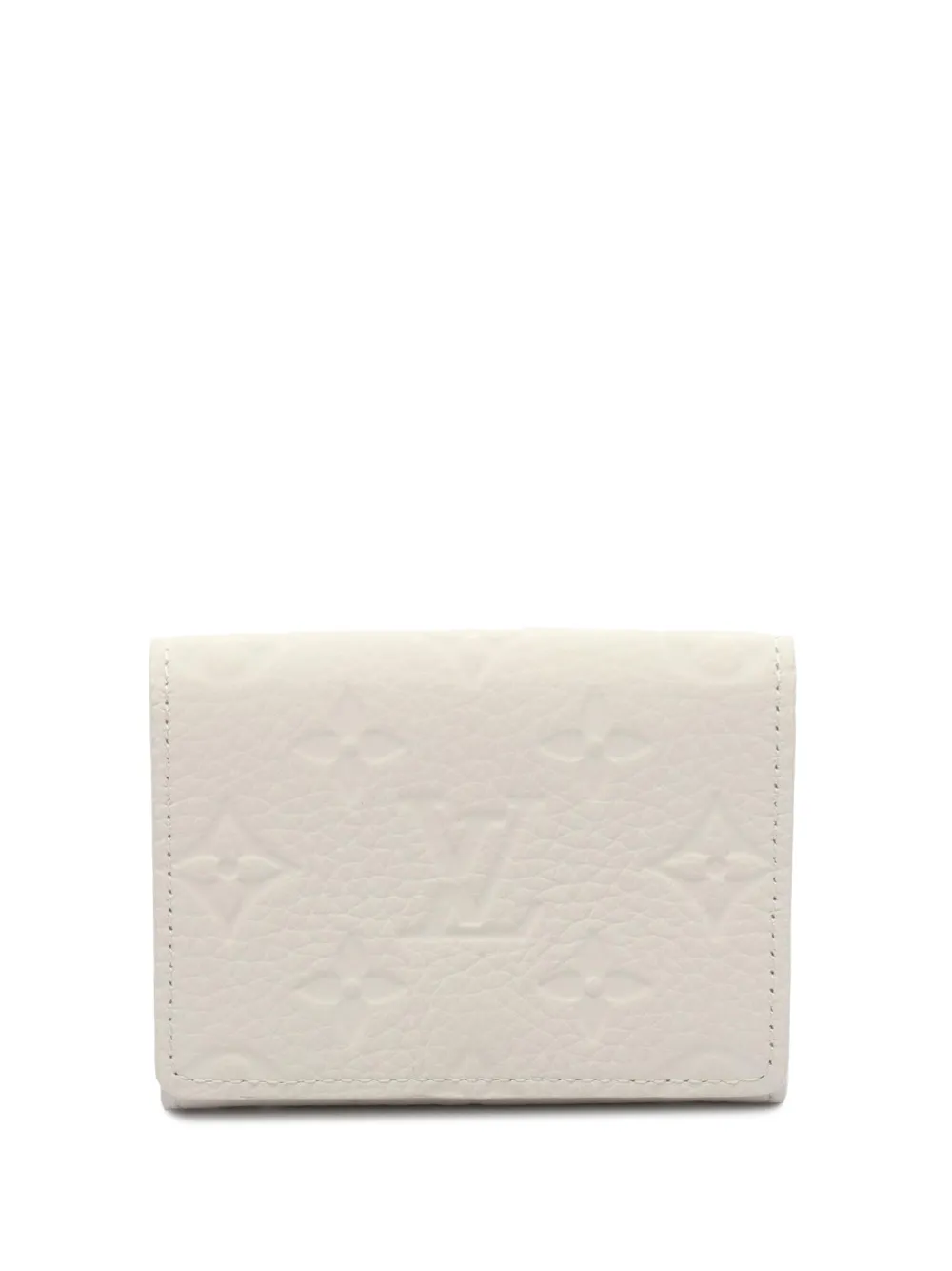Louis Vuitton Pre-Owned 2021-2025 Monogram Taurillon Enveloppe Carte de Visite Case card holder | White | Image 1