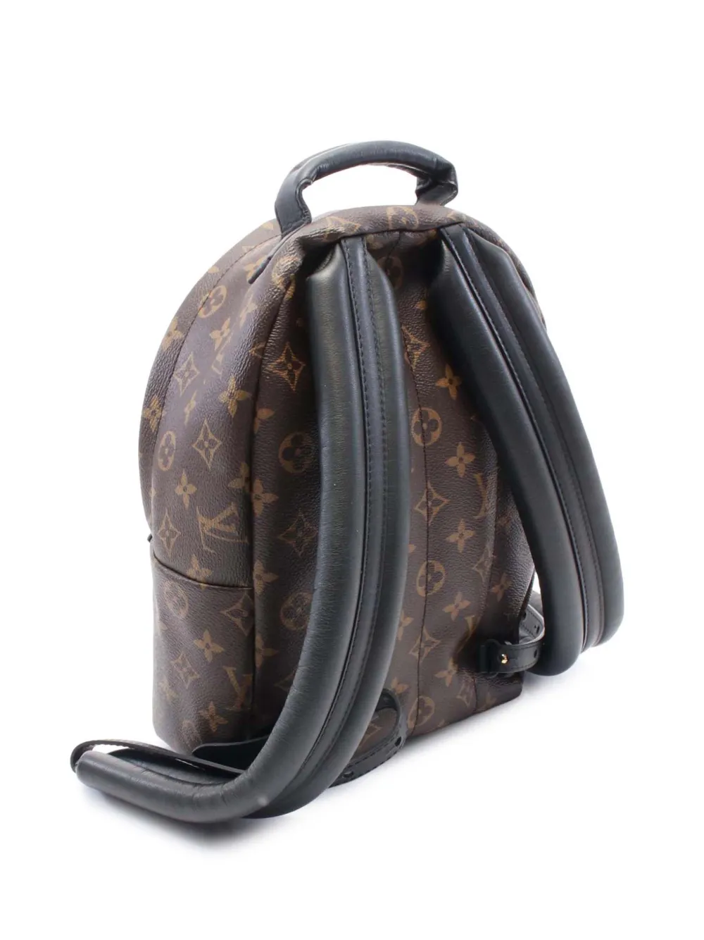 Pre-owned Louis Vuitton 2016 Monogram Palm Springs Pm Backpack In Brown