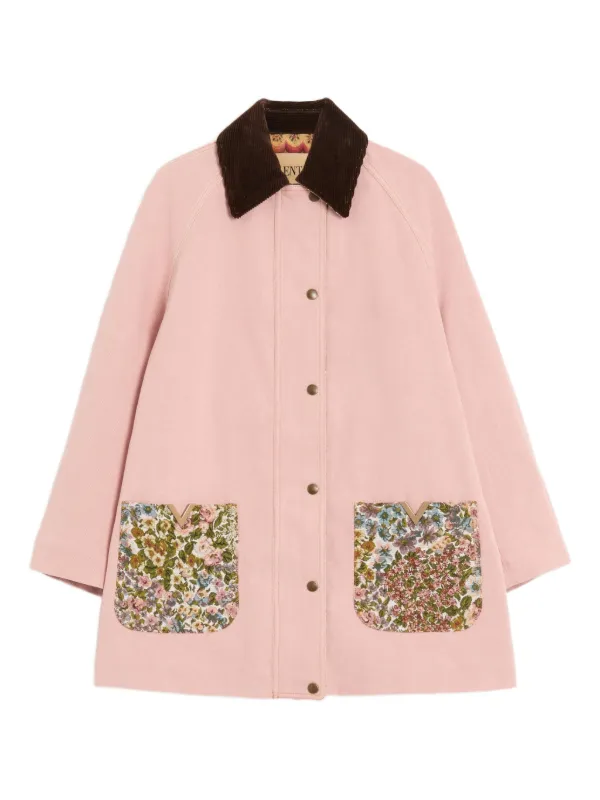 Valentino Garavani Denim Peacoat in Pink